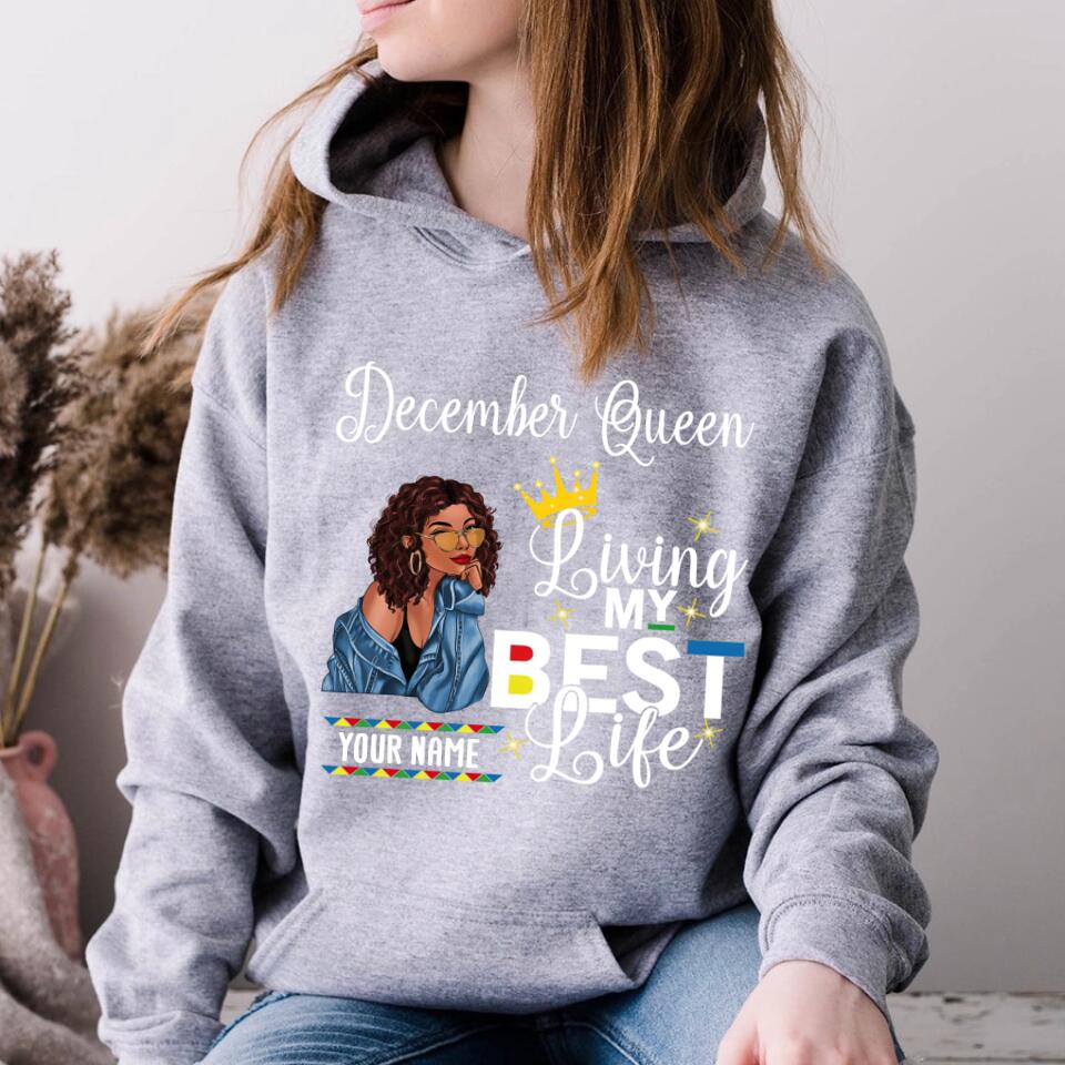 Elegant December Birthday Shirt for Women, Celebrate Queens Born in December