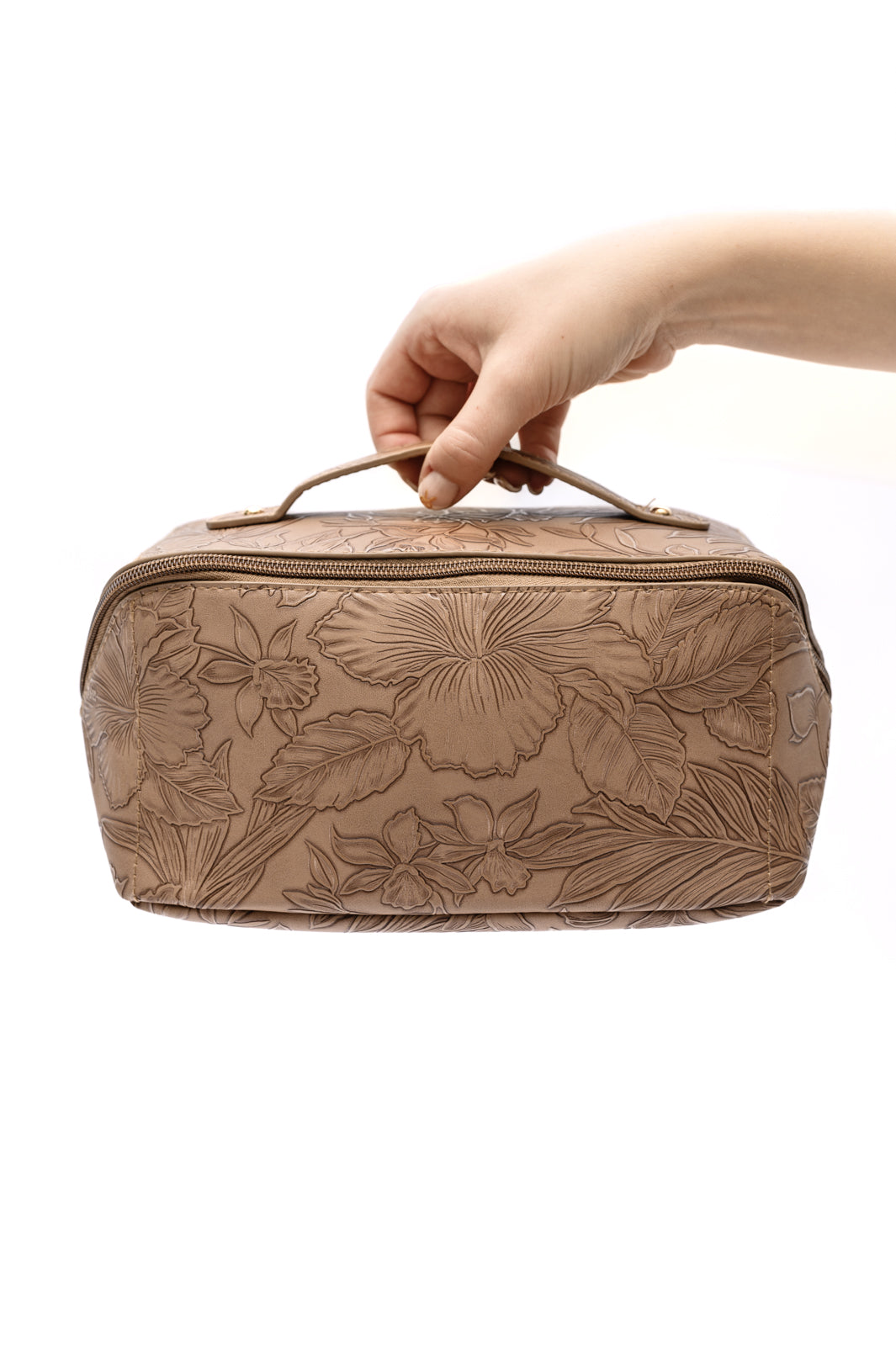 Luxurious Cream Cosmetic Bag for Everyday Elegance