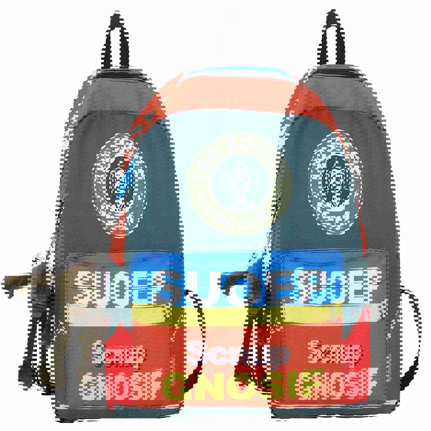 Stylish Large Capacity Canvas Backpack with Air Pillow Belt