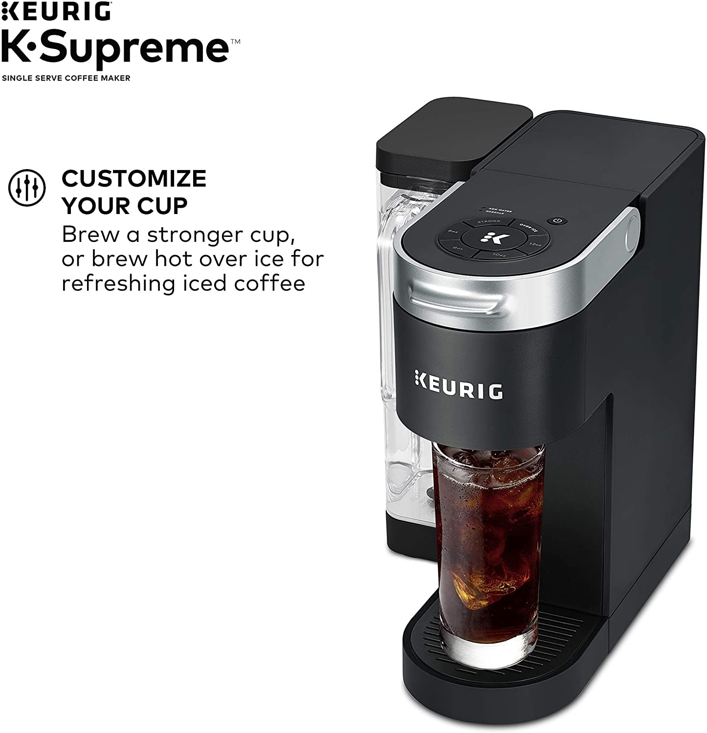K-Supreme Single Serve K-Cup Pod Coffee Maker with Multistream Technology