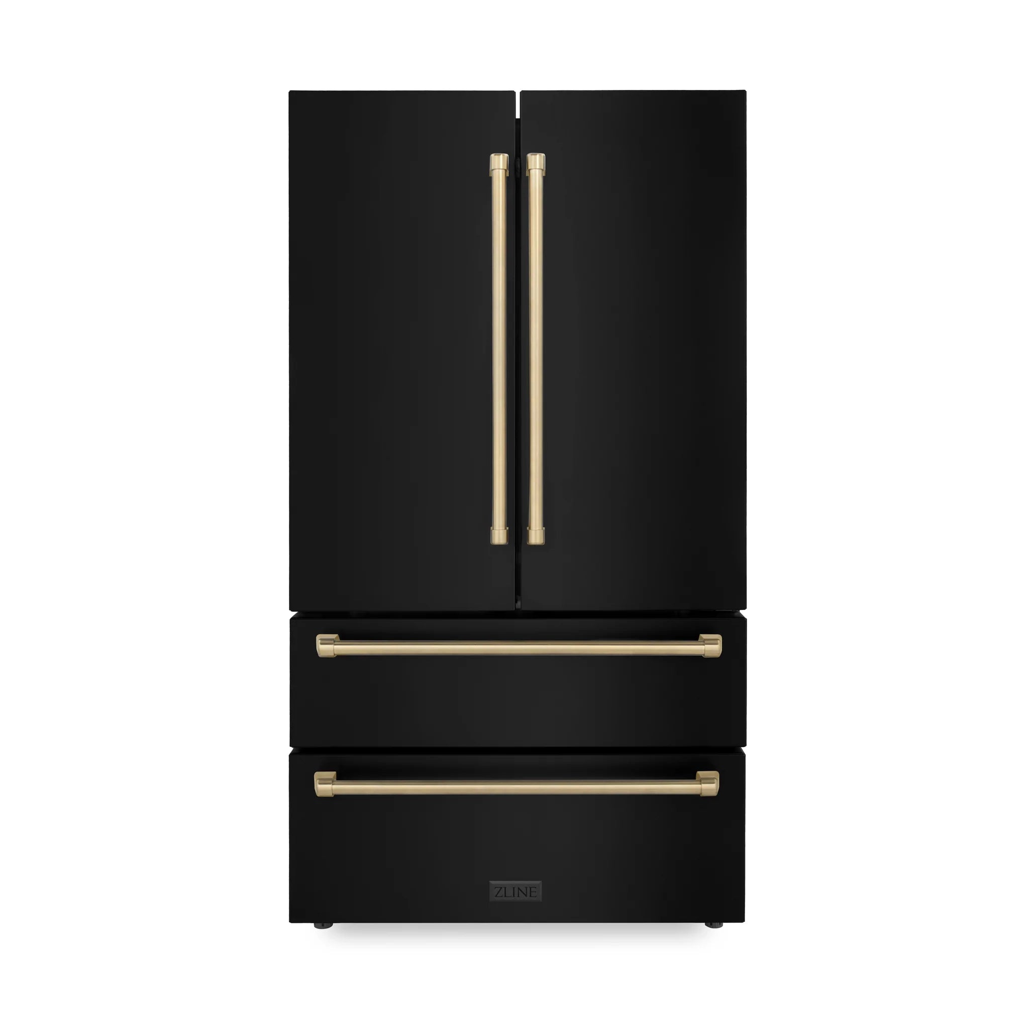 ZLINE 36" Autograph Edition French Door Refrigerator with Ice Maker
