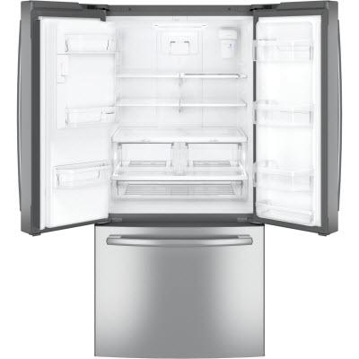 GE 33-inch French Door Refrigerator with Ice & Water Dispenser