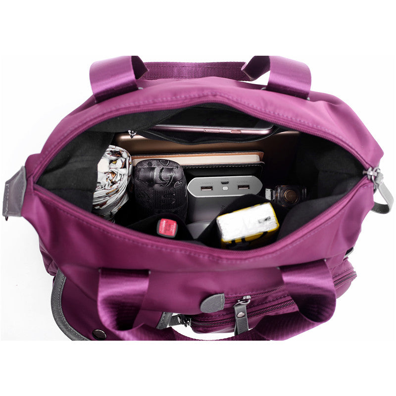 Stylish Nylon Multi-Pocket Tote Bag for Women