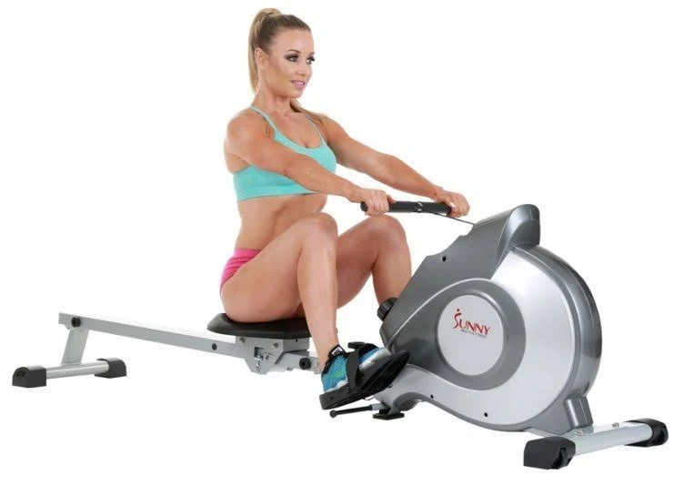 Sunny Health & Fitness SF-RW5515 Magnetic Rowing Machine - Full-Body Cardio Workout