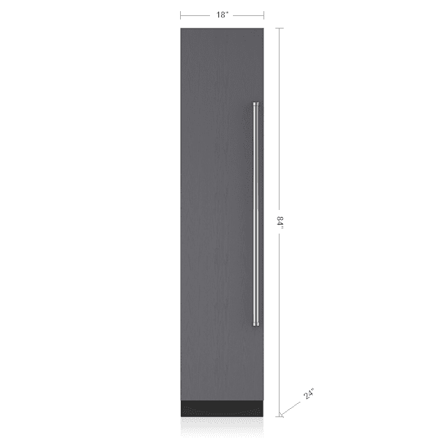 Sub-Zero IC18FILH 18" Designer Column Freezer with Ice Maker - Panel Ready