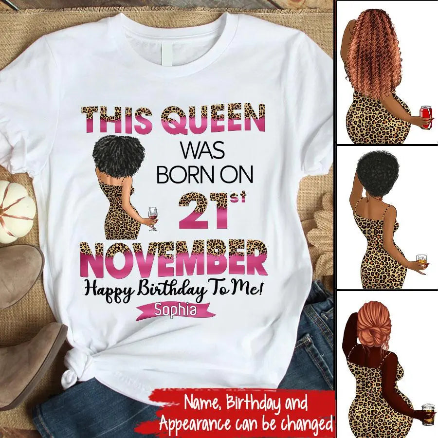 Elegant November Birthday Shirt for Women, Celebrate Your Special Day