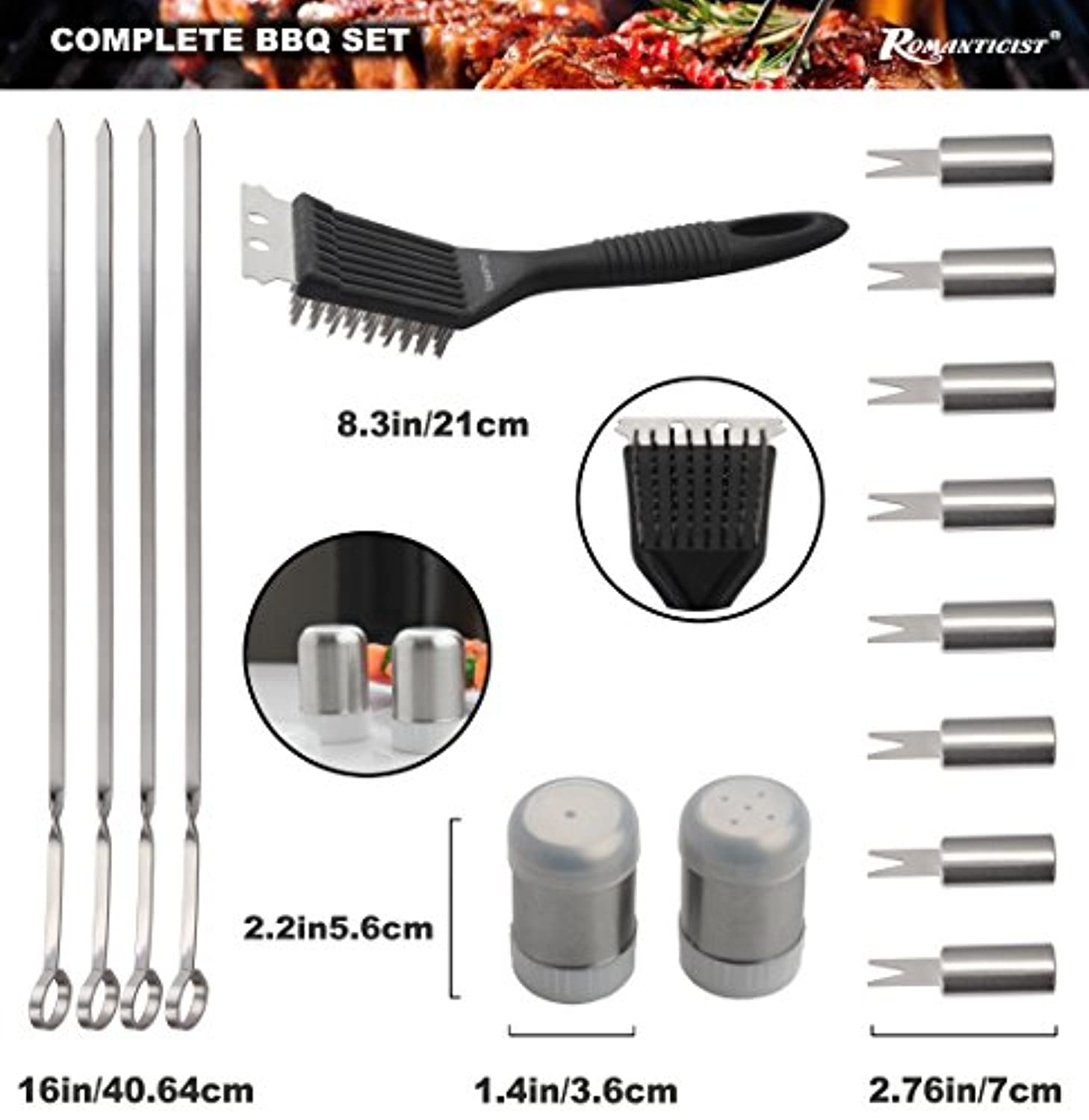 Ultimate 20-Piece Stainless Steel BBQ Tool Set with Aluminum Case