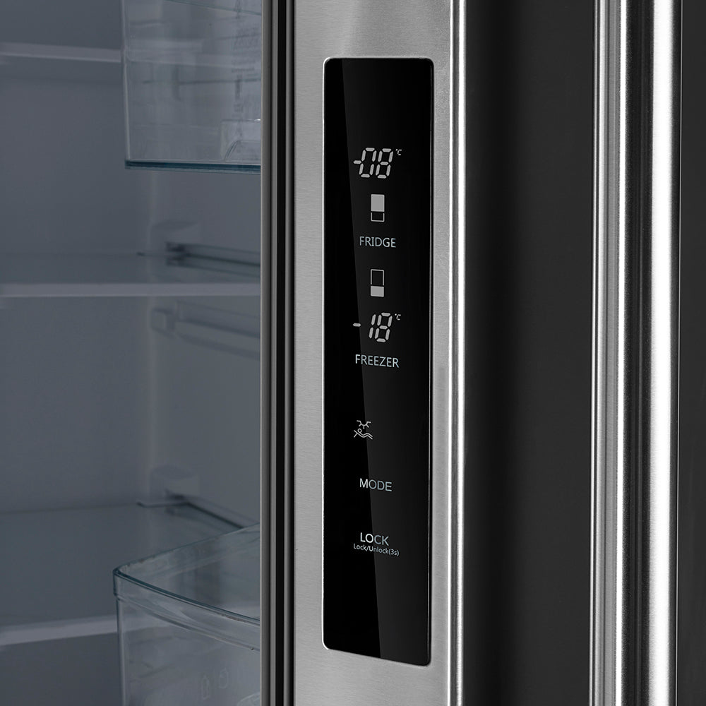 Forno 35 Inch French Door Refrigerator with Ice Maker, Stainless Steel - FFFFD1974-35SG