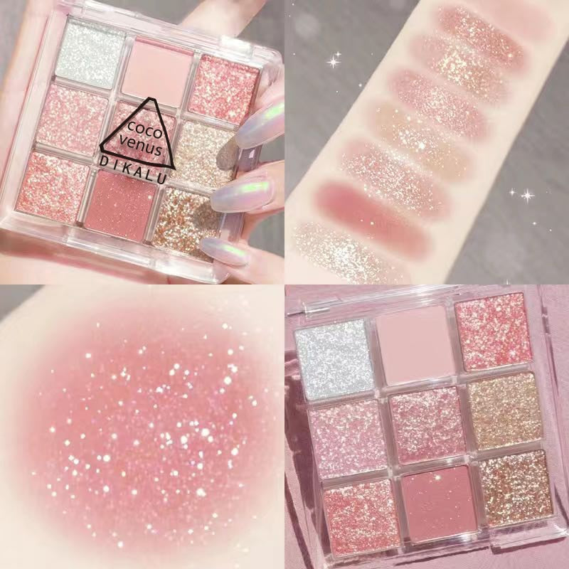 Stylish 9-Color Waterproof Eyeshadow Palette for Vibrant Looks