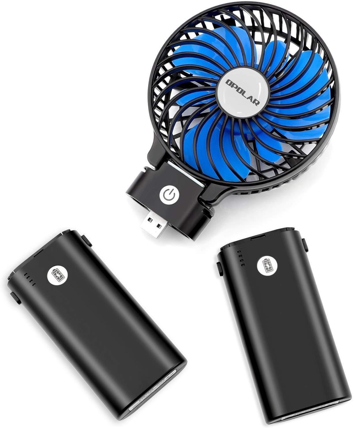 OPOLAR 10400mAh Rechargeable Fan, Portable and Foldable with Long Battery Life