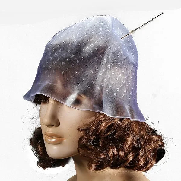 Professional Reusable Silicone Hair Coloring Cap for Salon Use
