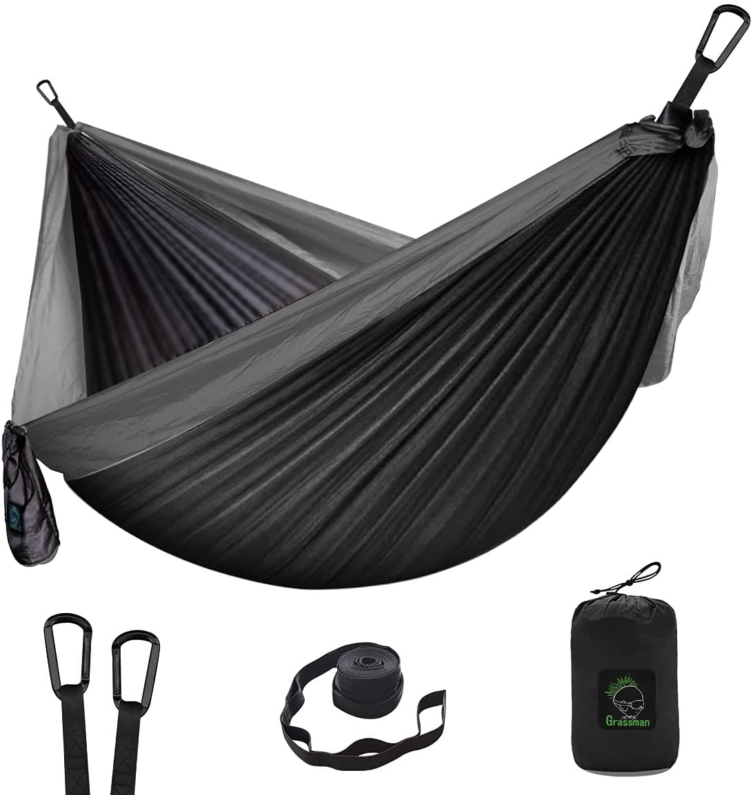 Grassman Lightweight Portable Hammock, Double & Single Use, Outdoor & Indoor