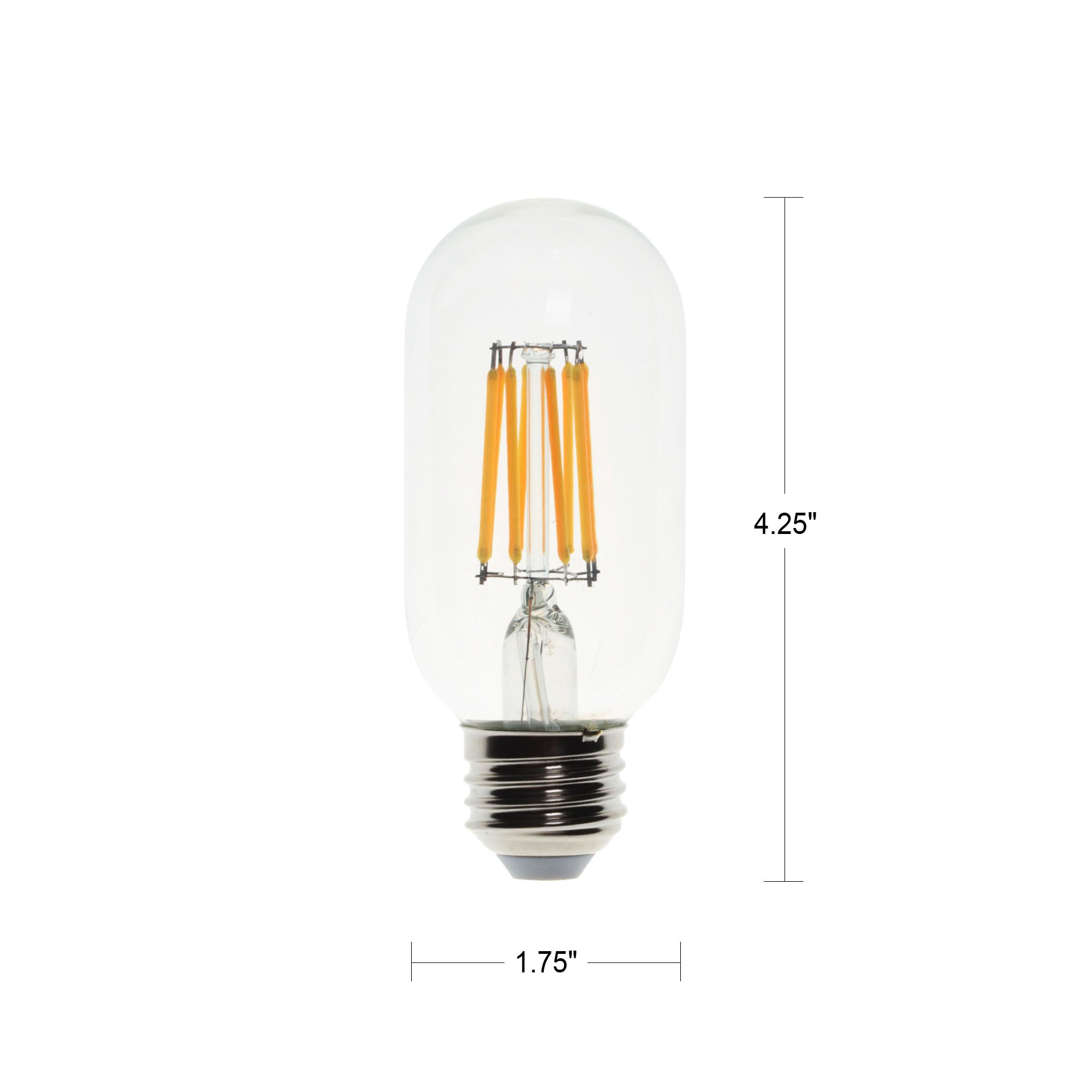 8W Dimmable LED Filament Bulb - Warm White, Energy-Efficient
