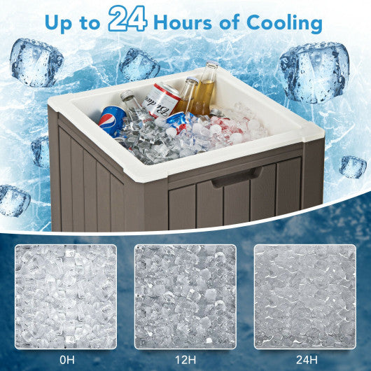 Portable 10 Gallon Ice Cooler with Multi-Function for Outdoor Adventures