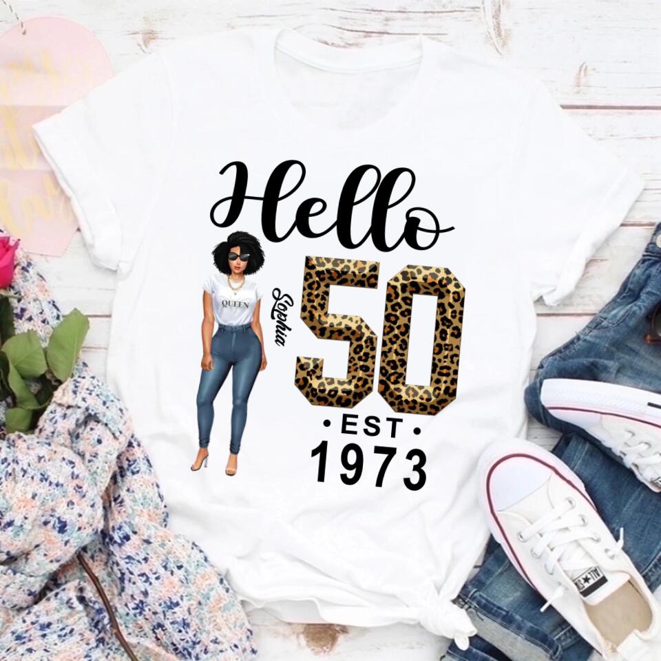 Fabulous 50th Birthday T-Shirt for Women, Unique Custom Gift