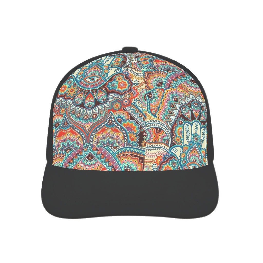 Stylish Hamsa Hand Baseball Cap with Adjustable Buckle