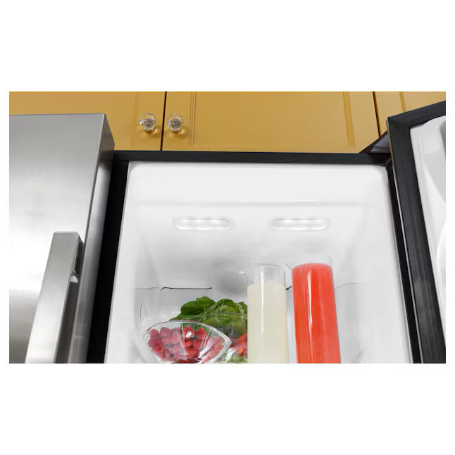 GE 25.3-cu ft Side-by-Side Refrigerator with Ice Maker, Water and Ice Dispenser (Stainless Steel)