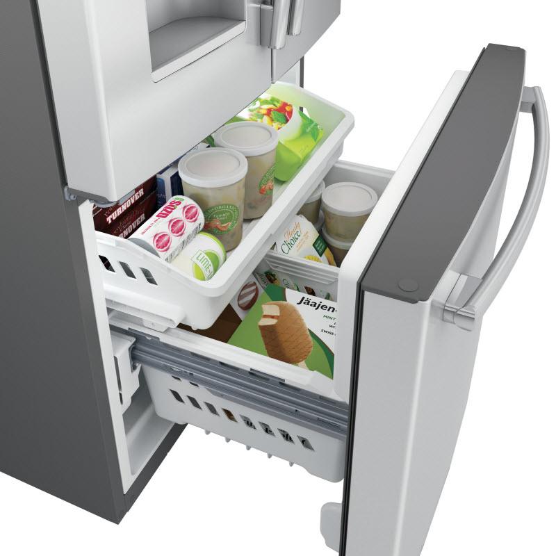 GE 33-inch French Door Refrigerator with Ice & Water Dispenser