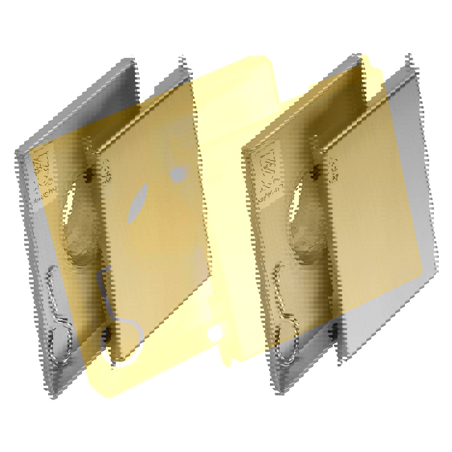 BAI 0500 Stainless Steel Square Shower Drain with Brushed Gold Finish