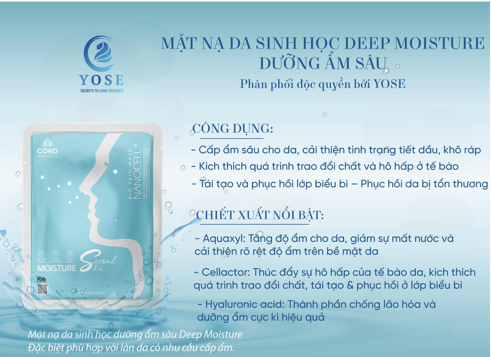 Yose Skincare Mask-03 Colors: Upgraded Hydro-Boosting Face Mask