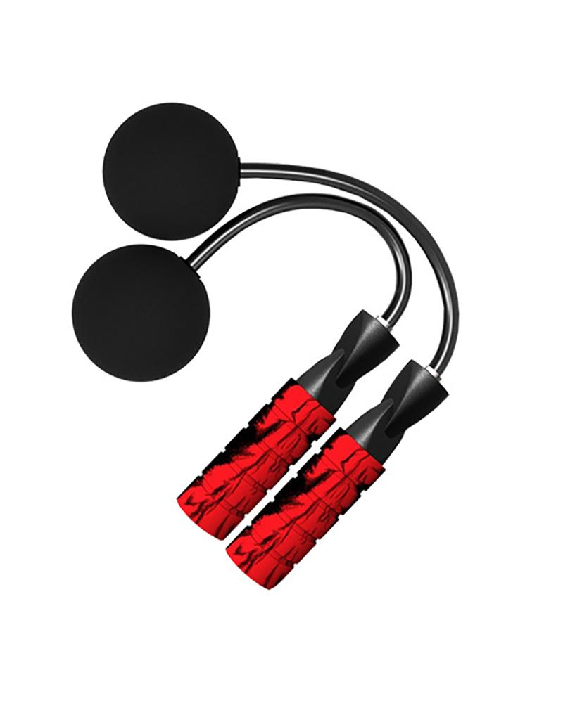 Dual-Use Weighted Jump Rope for Indoor Fitness