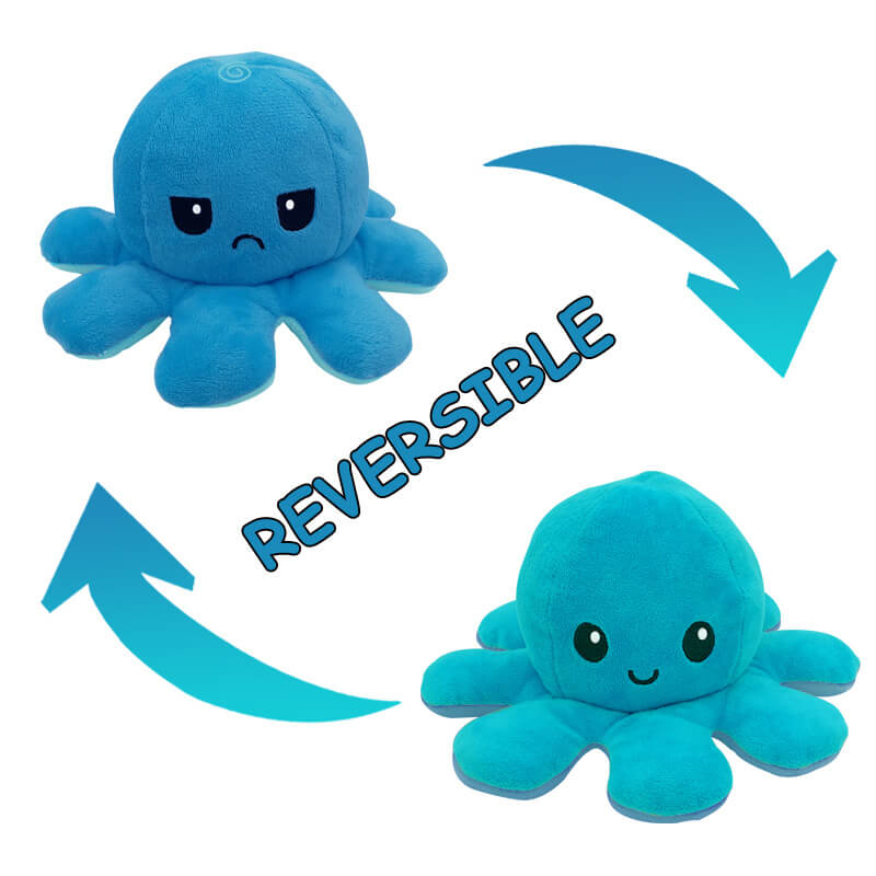 Cuddly Reversible Octopus Plush - Double the Fun!