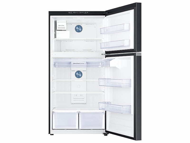 Samsung RT21M6215SG 21 Cu. Ft. Top Freezer Refrigerator with FlexZone™, Ice Maker, and Twin Cooling Plus™ in Black Stainless Steel
