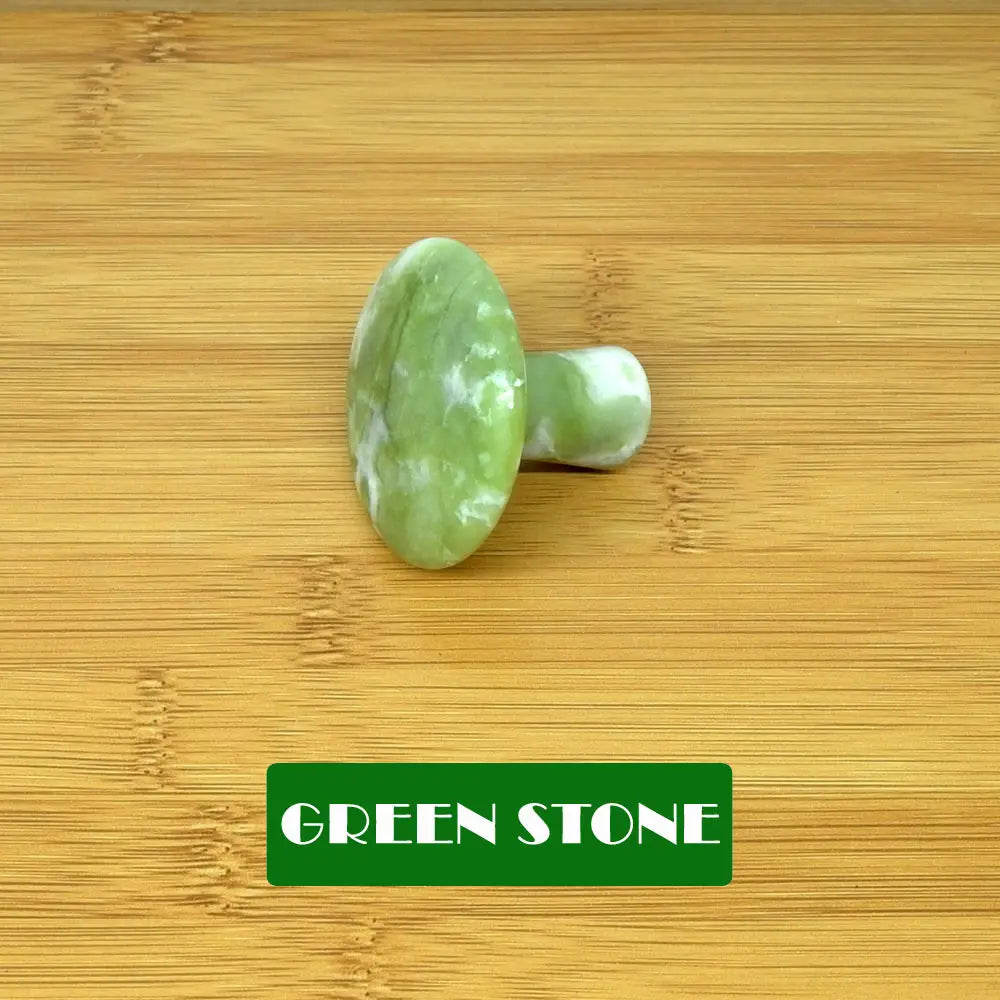 Gentle Rose Quartz Mushroom Foot Massager - Jade Stone Beauty & Relaxation Tool
