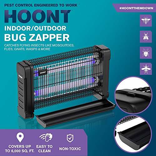 Hoont Bug Zapper - 40W Indoor Electric Insect Killer, UV Bulbs, 6500 Sq. Ft Coverage