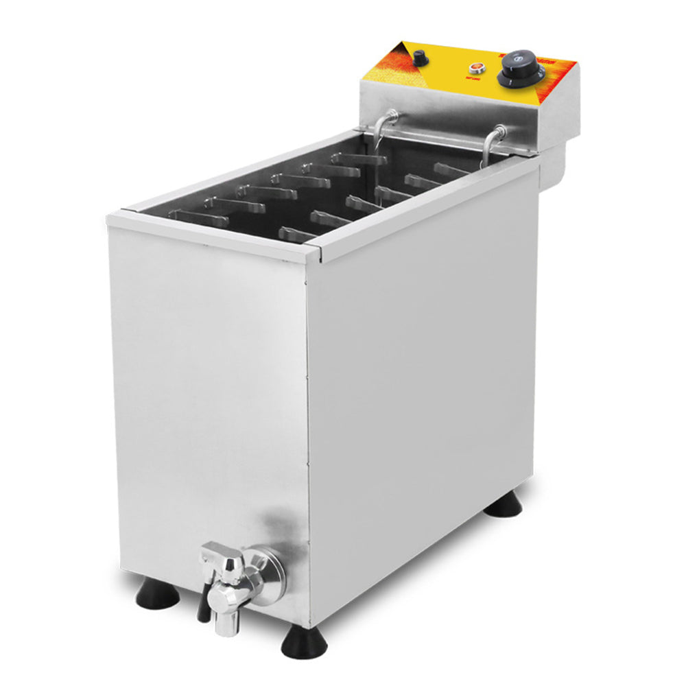 Stainless Steel 25L Commercial Deep Fryer for Cheese, Hot Dogs, and Snacks
