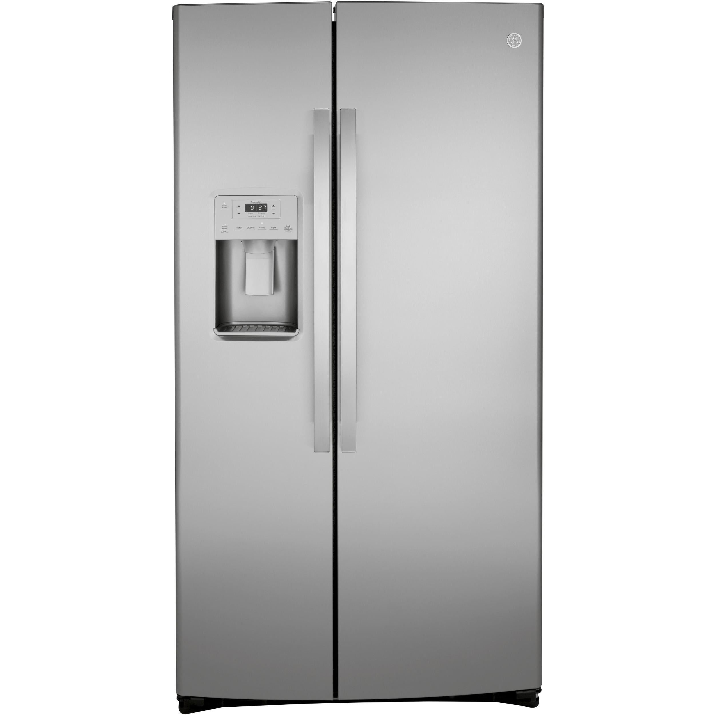 GE 36-inch Side-by-Side Refrigerator with Water/Ice Dispenser, 25.1 cu.ft.
