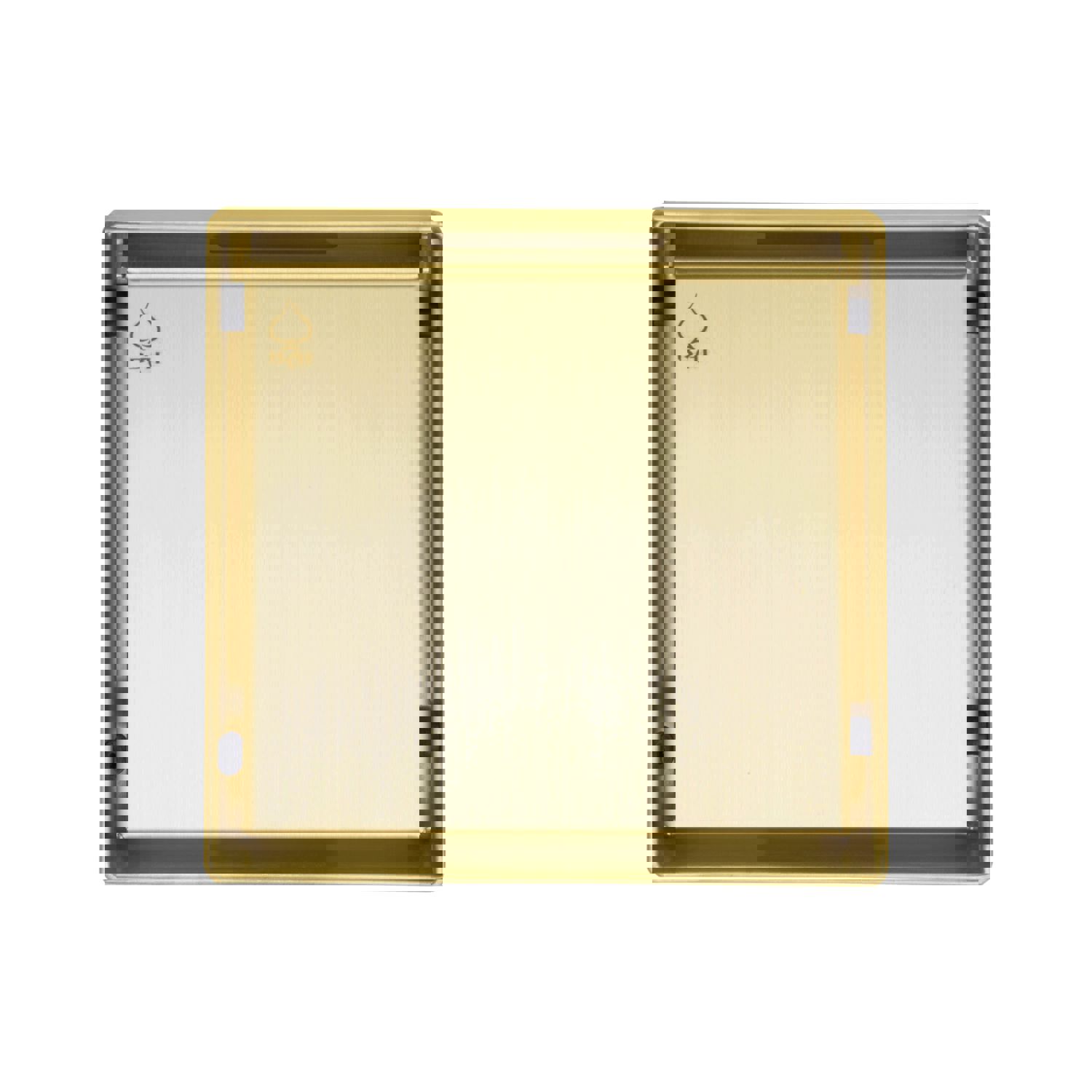 BAI 0500 Stainless Steel Square Shower Drain with Brushed Gold Finish