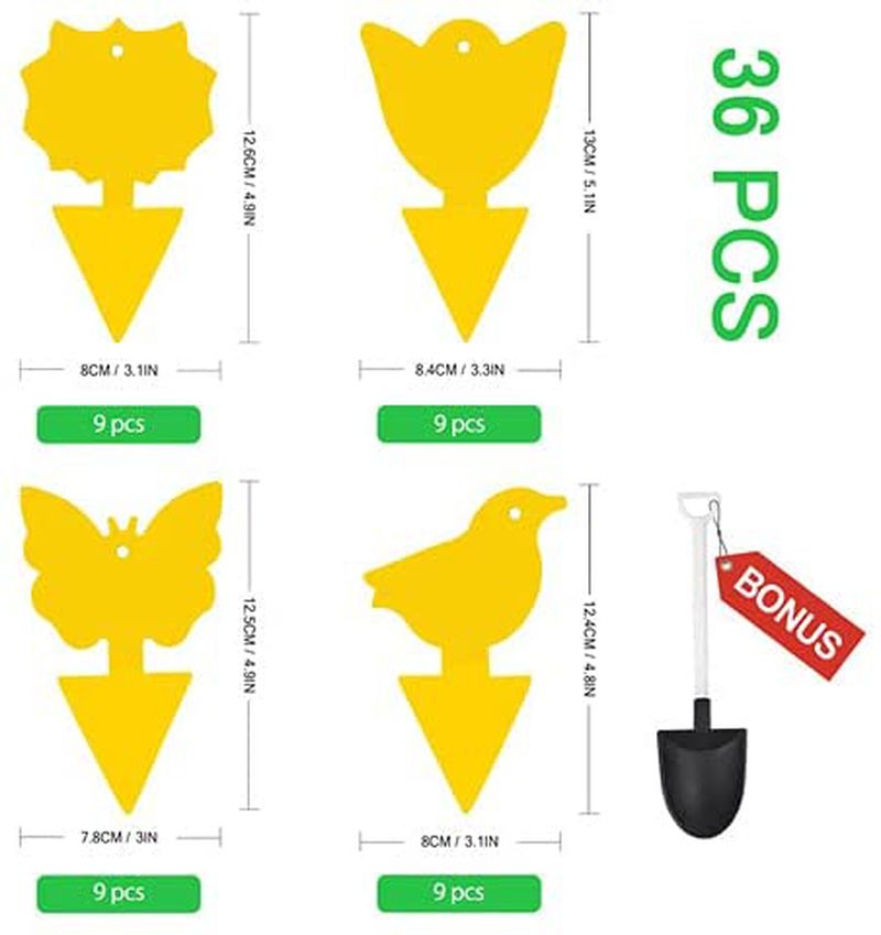 High-Efficiency Yellow Sticky Insect Traps for Fruit Flies, Fungus Gnats, and Mosquitoes