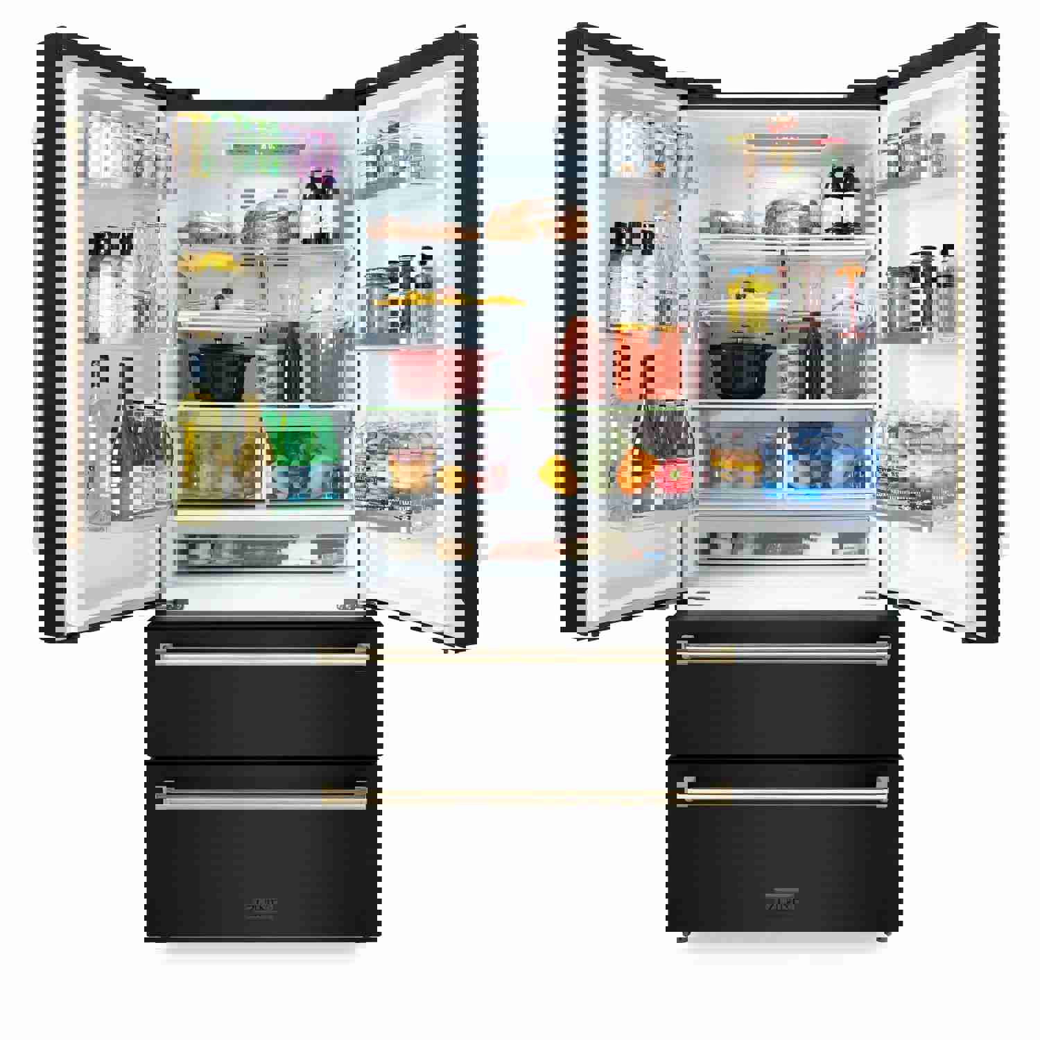 ZLINE 36" Autograph Edition French Door Refrigerator with Ice Maker