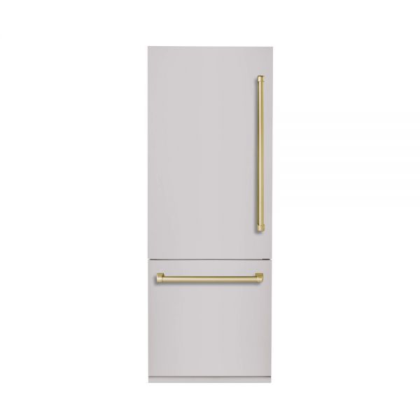 Hallman 30" Built-In Refrigerator with Bottom Freezer and Ice Maker