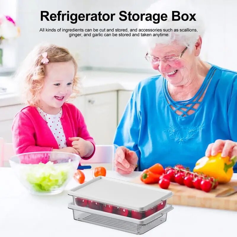 Eco-Friendly Modern Plastic Bread Box with Lid for Kitchen Storage
