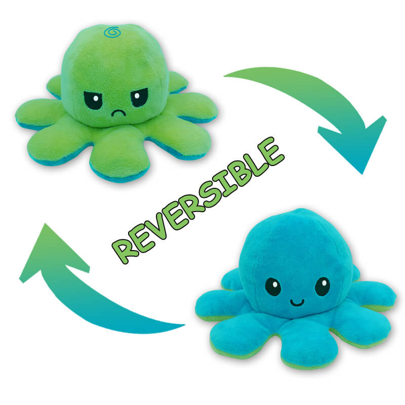 Cuddly Reversible Octopus Plush - Double the Fun!