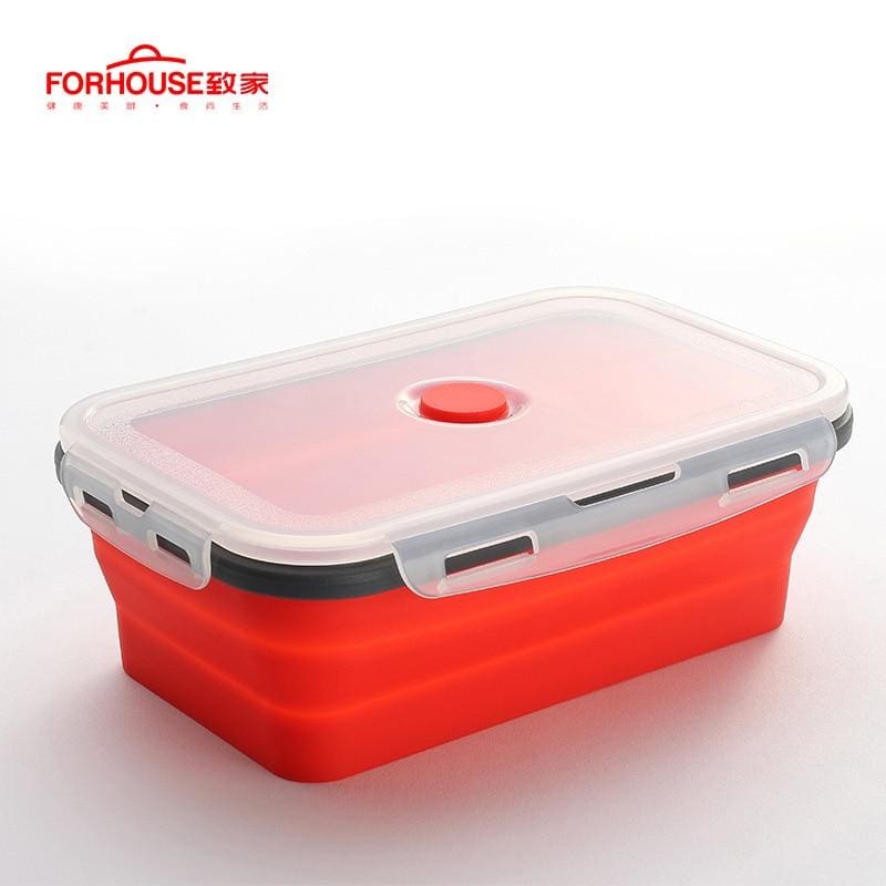Premium Silicone Lunch Box - Foldable, Leakproof, and Microwavable
