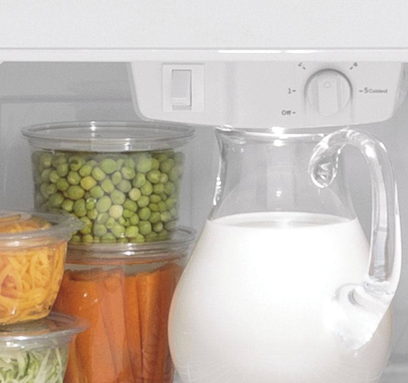 GE® 21.9 Cu. Ft. Top-Freezer Refrigerator with Ice Maker, White