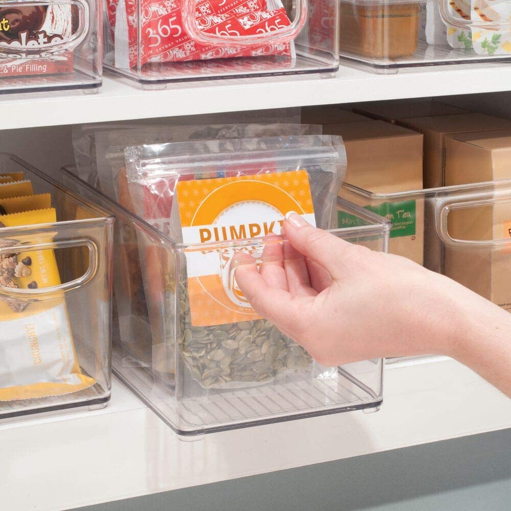 Premium Acrylic Storage Bins for Pantry and Fridge Organization