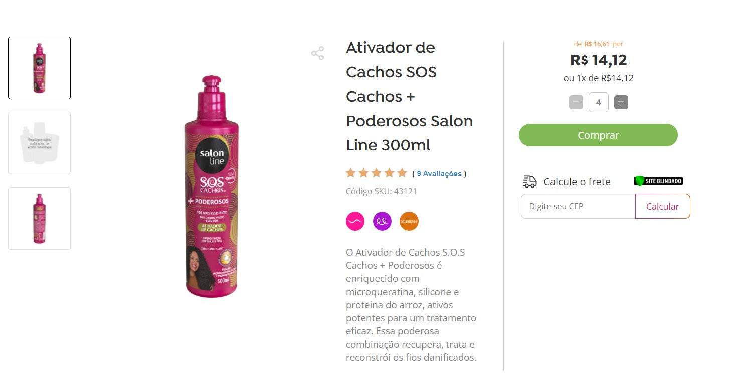 Brazilian Salonline Hair Care Kit - 8 Items
