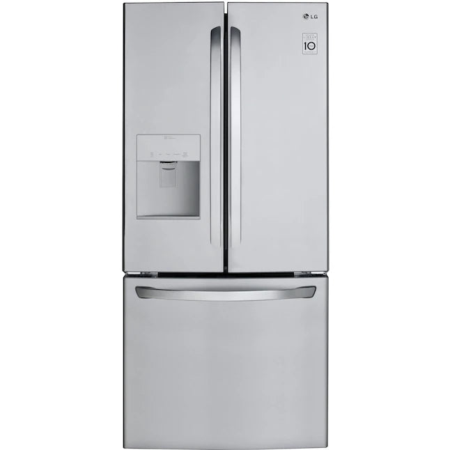 LG 21.8 Cu. Ft French Door Refrigerator with Ice Maker - Stainless Steel