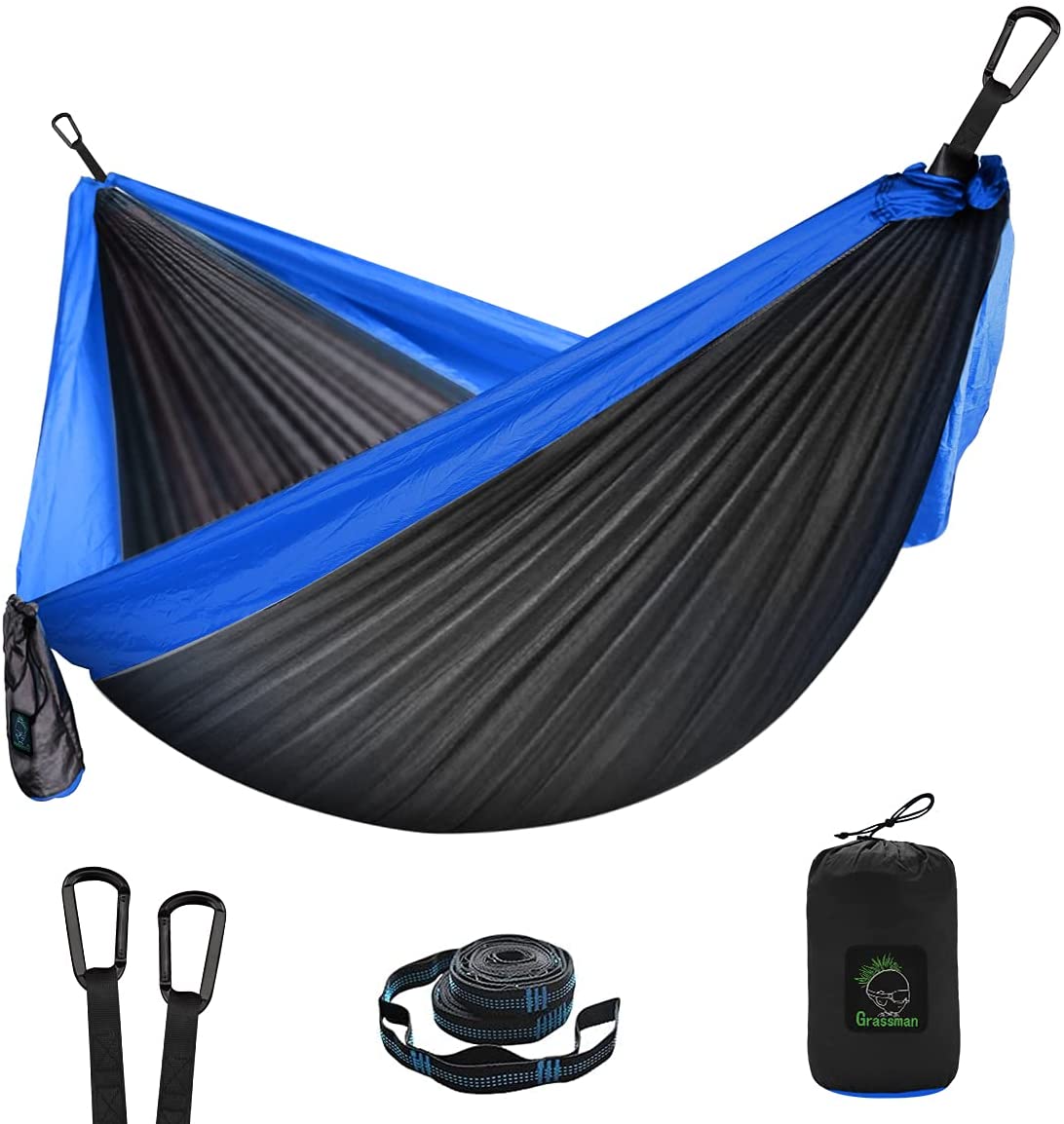 Grassman Lightweight Portable Hammock, Double & Single Use, Outdoor & Indoor