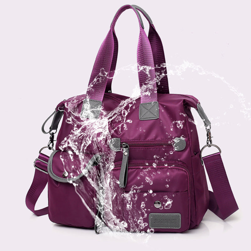 Stylish Nylon Multi-Pocket Tote Bag for Women