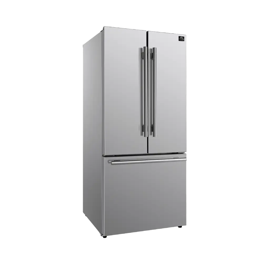 Forno 1974 French Door Refrigerator with Ice Maker, 17.5 Cu. Ft.