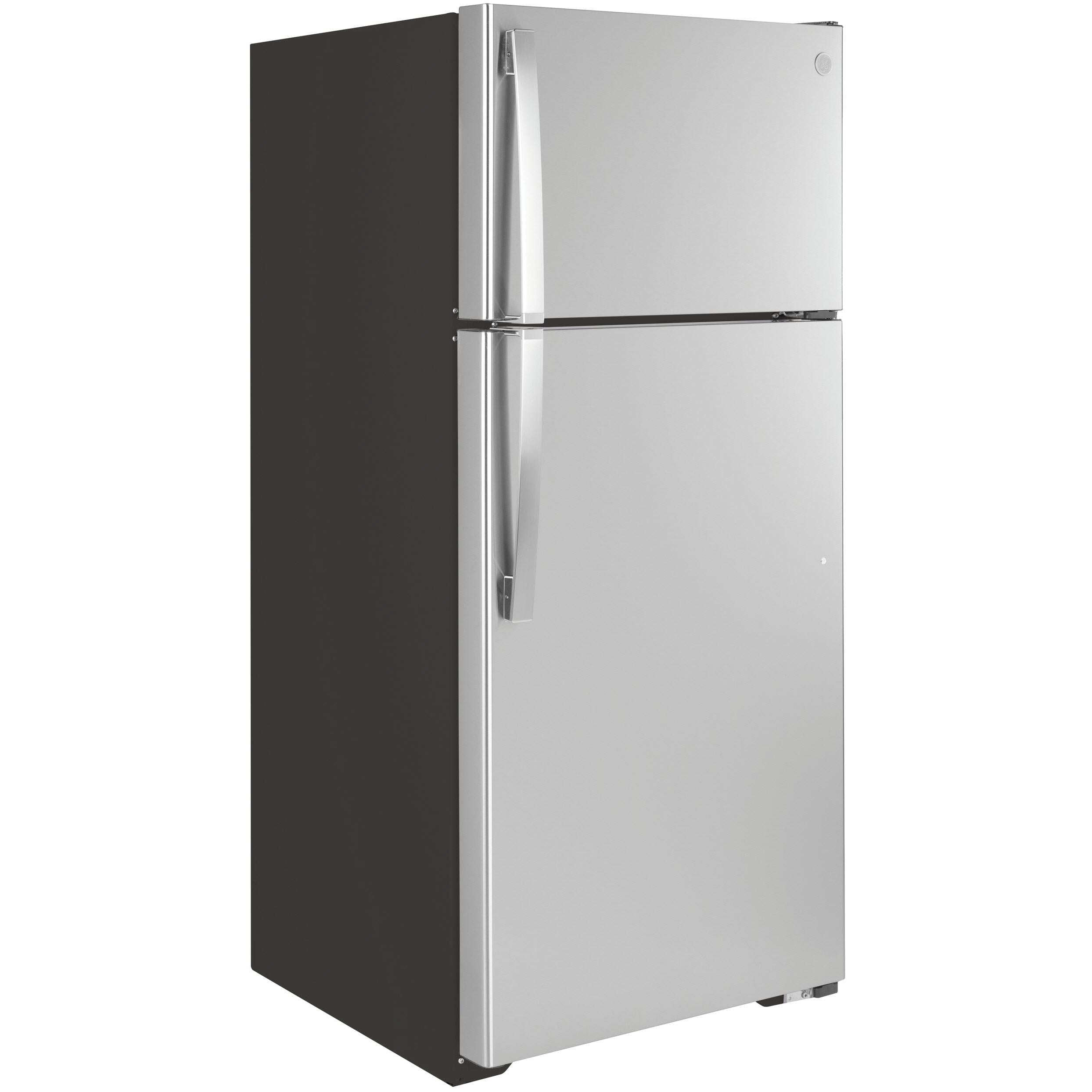 GE 28-inch Top Freezer Refrigerator with Internal Ice Maker | GIE17GSNRSS