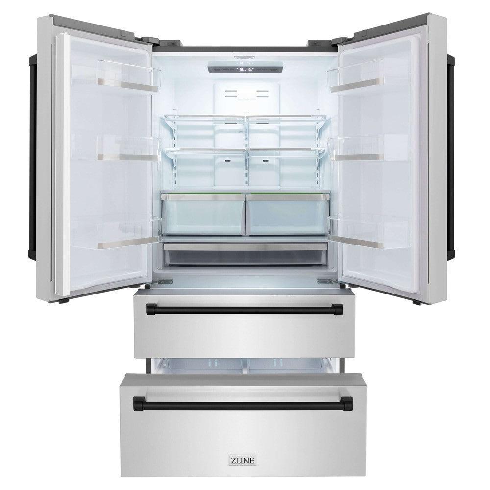 ZLINE 36" Autograph Edition French Door Refrigerator with Ice Maker