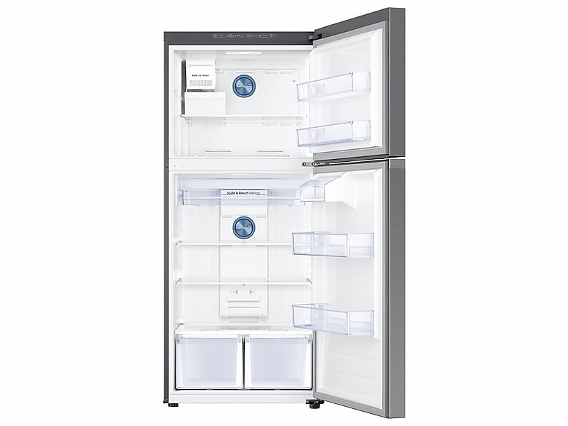 Samsung RT18M6215SR 18 Cu. Ft. Top Freezer Refrigerator with FlexZone™, Ice Maker, and Twin Cooling Plus™