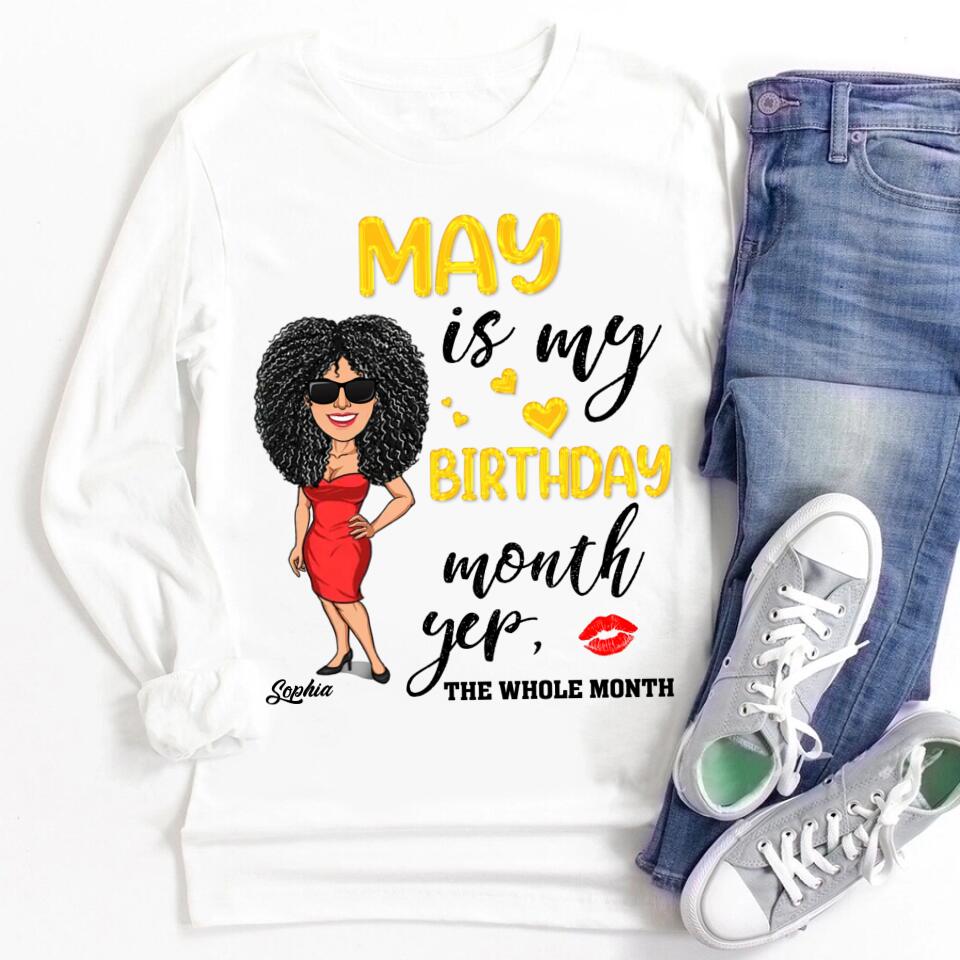 Stylish May Birthday Shirt for Queens