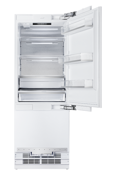 Hallman 30" Built-In Refrigerator with Bottom Freezer and Ice Maker